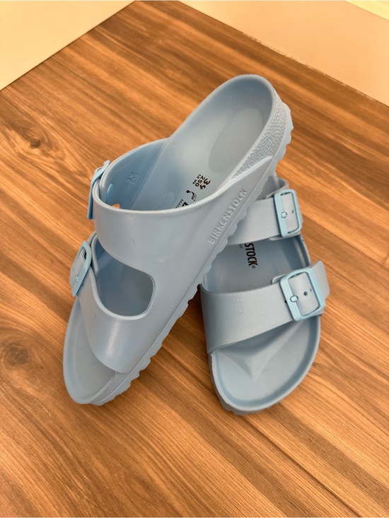 Birkenstock Shoes - Birkenstock Arizona EVA Sandals in Light Blue